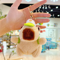 HKM-770259 Capybara Plush Keychain - Cute Soft Plush Doll Bag Pendant for Kids