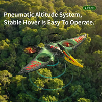 HKM-770387 Induction Pterodactyl Quadcopter Drone - Remote Control Aircraft Toy for Ages 5 & Up