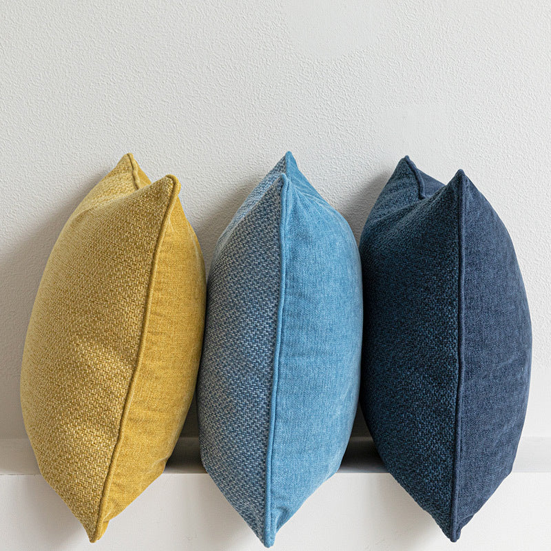 HKM-770387 Modern Minimalist Nordic Style Cotton and Linen Pillowcase with Optional Feather Velvet Core