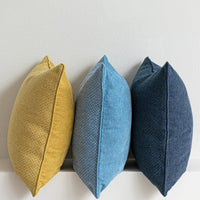 HKM-770387 Modern Minimalist Nordic Style Cotton and Linen Pillowcase with Optional Feather Velvet Core