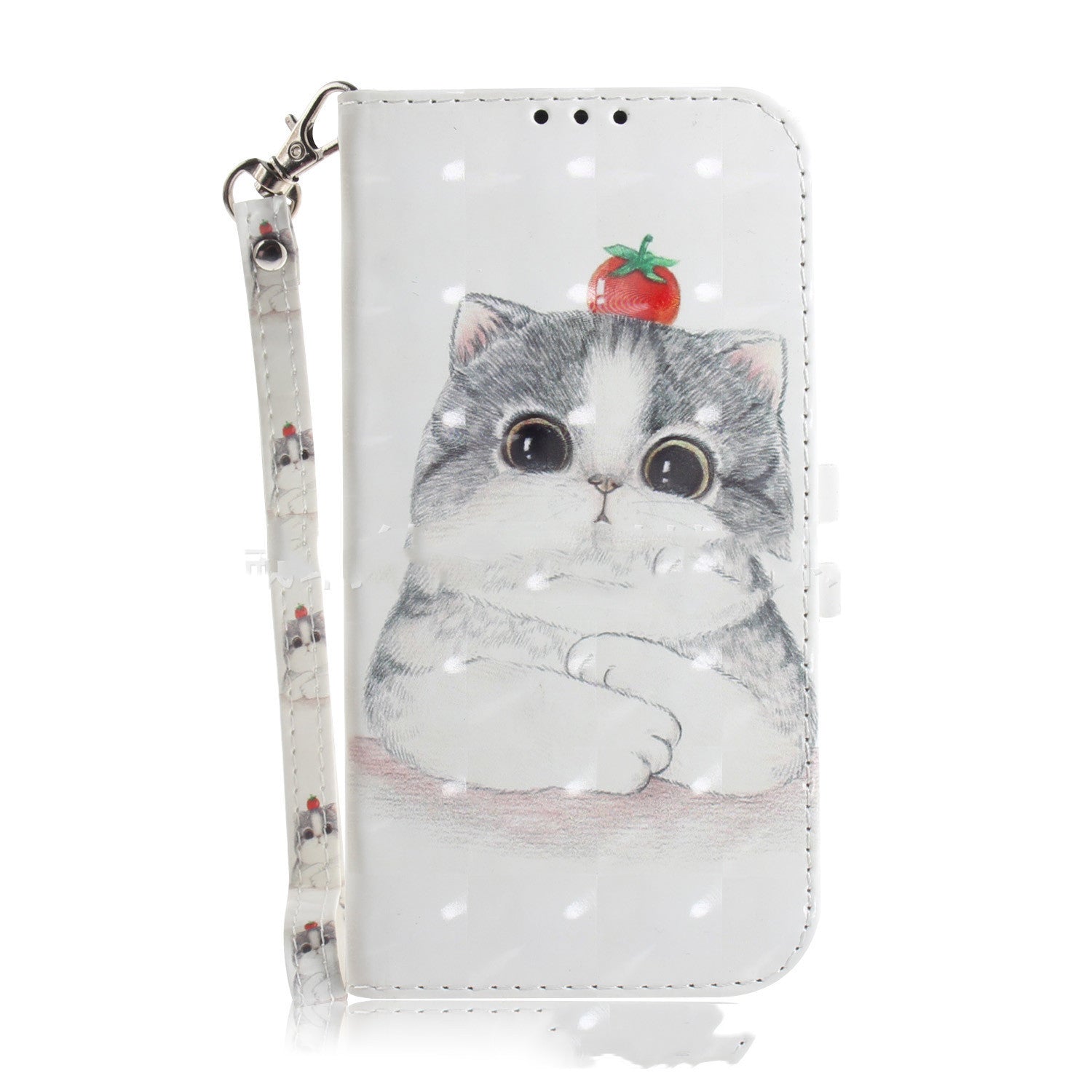 HKM-770515 Chinese Style Flip Leather Protective Case for Huawei with Animal Design, Green