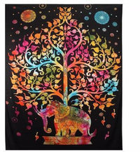 HKM-770579 Geometric Indian Mandala Tapestry - Ethnic Wall Hanging, 148x200cm, Polyester Fiber