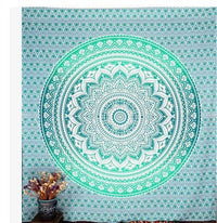 HKM-770579 Geometric Indian Mandala Tapestry - Ethnic Wall Hanging, 148x200cm, Polyester Fiber