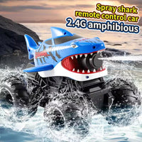 HKM-770835 Amphibious Remote Control Stunt Car with Water Jet Function for Indoor and Outdoor Play