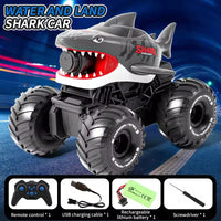 HKM-770835 Amphibious Remote Control Stunt Car with Water Jet Function for Indoor and Outdoor Play