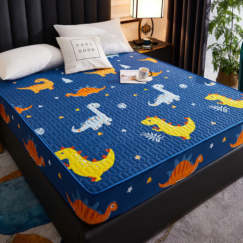 HKM-770899 Polyester Cotton Mattress Cover with Reactive Printing - Available in Various Colors