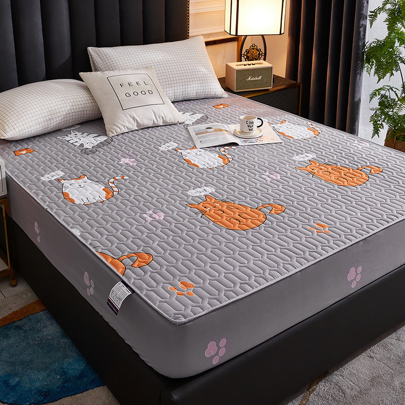 HKM-770899 Polyester Cotton Mattress Cover with Reactive Printing - Available in Various Colors