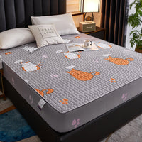 HKM-770899 Polyester Cotton Mattress Cover with Reactive Printing - Available in Various Colors