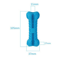 HKM-770899 Silicone Dog Toothbrush Toy in Sky Blue for Dental Care and Chewing Fun