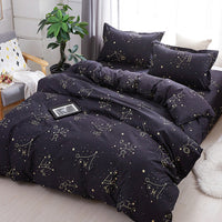 HKM-770899 Soft Cotton Bedding Set - 3 or 4 Pieces with Polyester Fiber