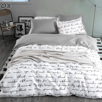 HKM-770899 Soft Cotton Bedding Set - 3 or 4 Pieces with Polyester Fiber