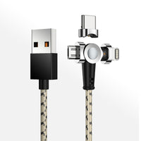 HKM-770963 3-in-1 Magnetic Charging Cable for Seamless Connectivity and Convenience