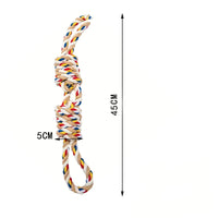 HKM-771027 Large Rope Knot Toy For Pet Teeth Grinding Cleaning Cat Dog Boredom Relief Toys Pet Interactive Training Supplies