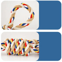 HKM-771027 Large Rope Knot Toy For Pet Teeth Grinding Cleaning Cat Dog Boredom Relief Toys Pet Interactive Training Supplies