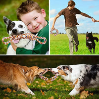 HKM-771027 Large Rope Knot Toy For Pet Teeth Grinding Cleaning Cat Dog Boredom Relief Toys Pet Interactive Training Supplies