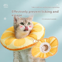 HKM-771283 Anti-Licking Bite Prevention Collar for Cats - Waterproof and Adjustable Design
