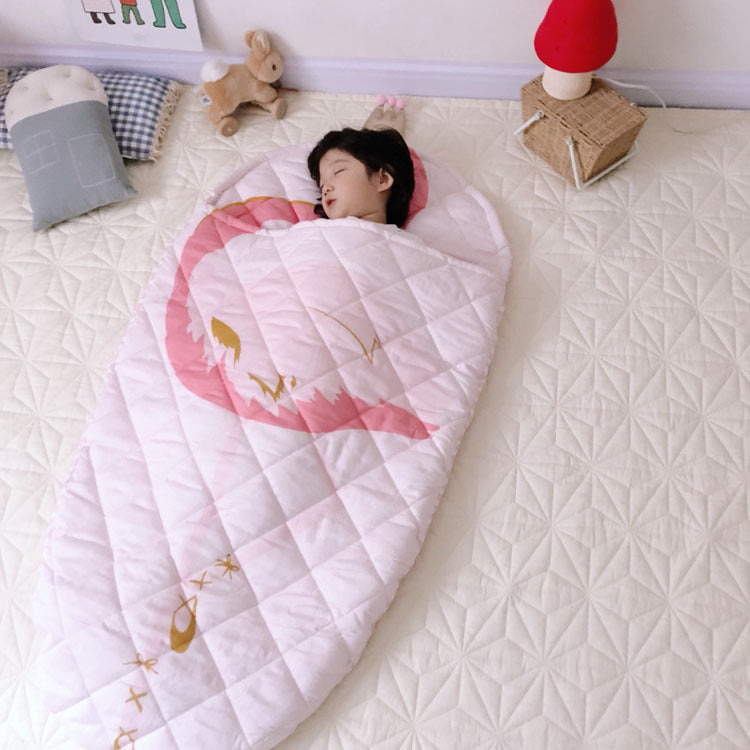HKM-771411 Cotton Cartoon Anti-Kick Sleeping Bag for Babies - 150cm x 75cm