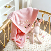 HKM-771731 Customized Cotton Blanket for Infants - Soft and Cozy, 80cm x 100cm, All Seasons