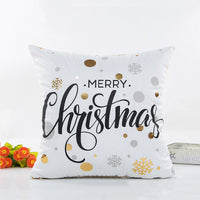 HKM-771795 Bronzing Design Christmas Pillowcase - Super Soft Fabric with Invisible Zipper