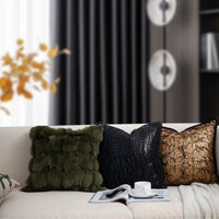HKM-771859 Geometric Pattern Modern Minimalist Pillows - Misty Forest Series, Various Sizes Available