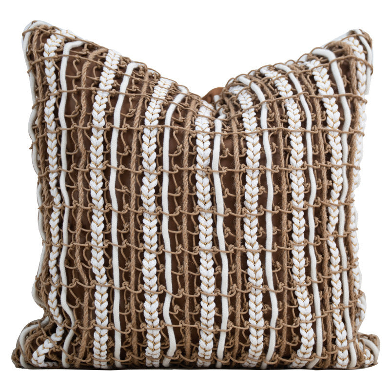 HKM-771859 Geometric Pattern Modern Minimalist Pillows - Misty Forest Series, Various Sizes Available