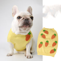 HKM-771987 Thick and Fluffy Dog Sweater for Autumn Winter – Available in Yellow and Multiple Sizes