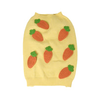 HKM-771987 Thick and Fluffy Dog Sweater for Autumn Winter – Available in Yellow and Multiple Sizes