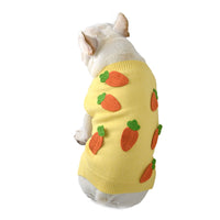 HKM-771987 Thick and Fluffy Dog Sweater for Autumn Winter – Available in Yellow and Multiple Sizes