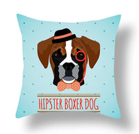 HKM-772115 Animal-Themed Short Plush Cushion Cover - Cartoon Design, 45x45cm