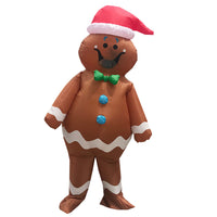 HKM-772179 Gingerbread Man Adult Costume for Christmas Eve Decoration
