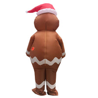 HKM-772179 Gingerbread Man Adult Costume for Christmas Eve Decoration