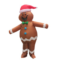 HKM-772179 Gingerbread Man Adult Costume for Christmas Eve Decoration