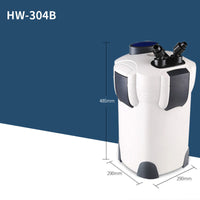 HKM-772243 Canister Filter with UV Lamp for Effective Water Purification and Algae Control, 525 GPH Flow Rate