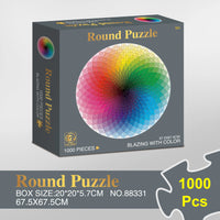 HKM-772307 1000-Piece Circular Paper Moon Jigsaw Puzzle - Challenging Educational Toy for Teens and Adults
