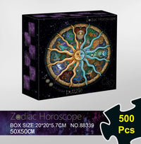 HKM-772307 1000-Piece Circular Paper Moon Jigsaw Puzzle - Challenging Educational Toy for Teens and Adults