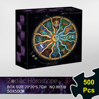 HKM-772307 1000-Piece Circular Paper Moon Jigsaw Puzzle - Challenging Educational Toy for Teens and Adults