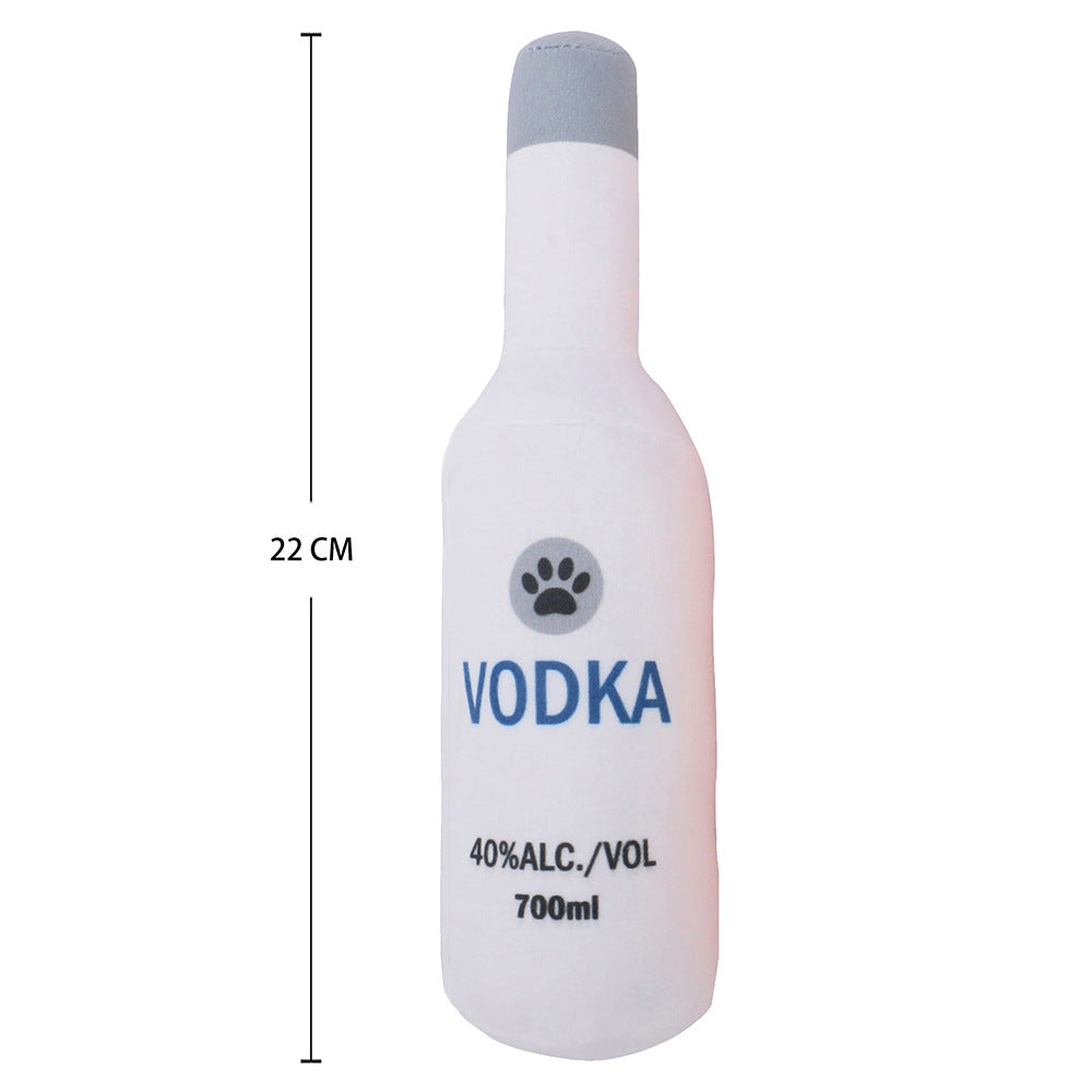 HKM-772371 Crystal Soft Nylon Pet Toy in White Vodka, Orange Agave & Coffee Whisky Colors