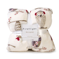 HKM-772499 Double-Thickened Polyester Blanket with Imitation Lambskin Design and Floral Pattern