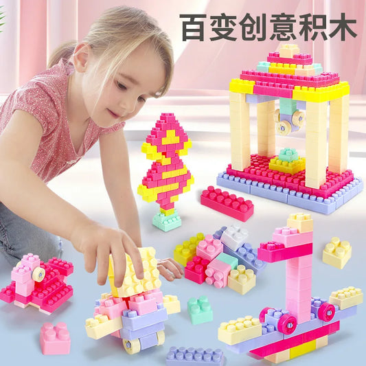 KTX-772563 Children's Large Particle Building Blocks Set - Educational DIY Construction Toy for Ages 2 and Up