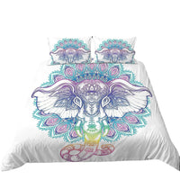 HKM-772563 Digital Printed Cartoon Elephant Bedding Set - Multiple Sizes Available