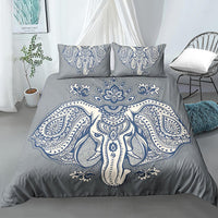 HKM-772563 Digital Printed Cartoon Elephant Bedding Set - Multiple Sizes Available