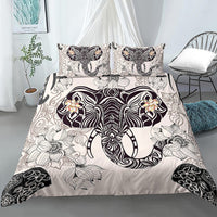HKM-772563 Digital Printed Cartoon Elephant Bedding Set - Multiple Sizes Available