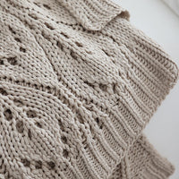 HKM-772563 Nordic Style Solid Color Knitted Leisure Blanket in Various Sizes