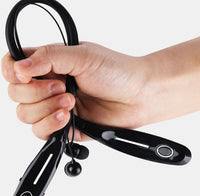 HKM-772627 Neck-Mounted Stereo Magnetic Bluetooth Sports Headphones with Call Function and Power Display