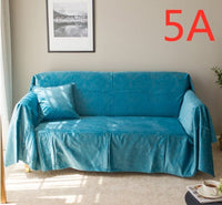 HKM-772627 Nordic Style Matte Pattern Sofa Cover in Customizable Colors