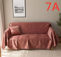 HKM-772627 Nordic Style Matte Pattern Sofa Cover in Customizable Colors