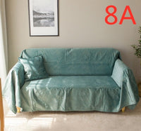 HKM-772627 Nordic Style Matte Pattern Sofa Cover in Customizable Colors