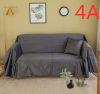 HKM-772627 Nordic Style Matte Pattern Sofa Cover in Customizable Colors