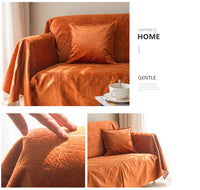 HKM-772627 Nordic Style Matte Pattern Sofa Cover in Customizable Colors