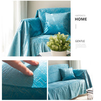 HKM-772627 Nordic Style Matte Pattern Sofa Cover in Customizable Colors